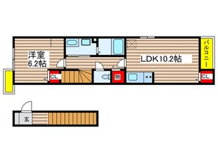 ビバーチェ　Ｋの物件間取画像